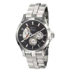   Premier Stainless Steel Black Dial Automatic Watch  