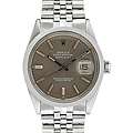   Rolex Mens Datejust Stainless Steel White Gold White Roman Dial Watch