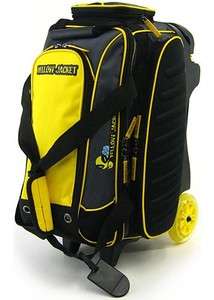 Yellow Jacket Double Roller Bowling Bag by Elite  
