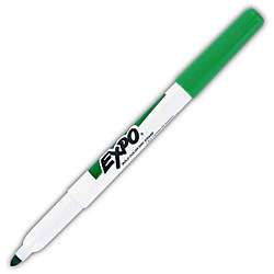 Expo Low Odor Fine Point Green Dry Erase Markers (Pack Of 12 