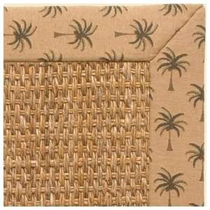  Prairie Sisal Rug with Tropical Tan Tapestry Binding   3x8 
