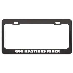 Got Hastings River Mouse? Animals Pets Black Metal License Plate Frame 