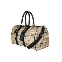 Burberry Womens Haymarket Weekender Bag  