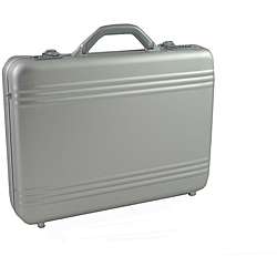World Traveler Aluminum Silver Laptop Attache Case  
