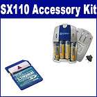 canon powershot sx110 is camera accessory kit by synergy charger