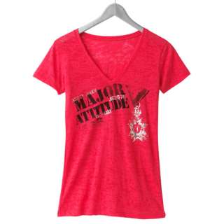 Made for you. This juniors Abbey Dawn burnout tee reflects your 