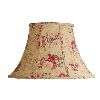 NEW 7 in. Wide Clip On Chandelier Lamp Shade Gold Beige with Floral 