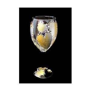   Heirloom Design   Hand Painted   Wine Glass   8 oz