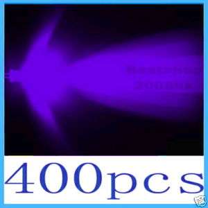 400 x 3mm round Ultraviolet UV LED superbright Light  