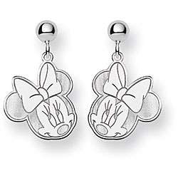 Sterling Silver Disneys Minnie Mouse Earrings  