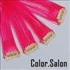   HEAT OK SYNTHETIC CLIP IN HAIR EXTENSIONS PARTY HIHGLIGHTS #DARK GREEN