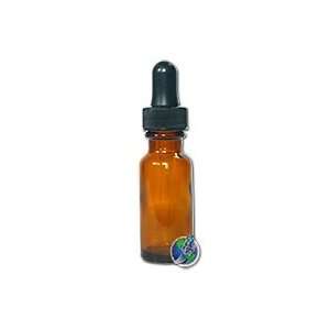  Amber Glass Bottle with Dropper 1/2 oz. bottle Health 