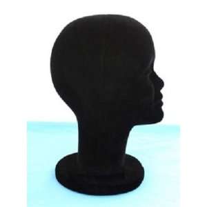   black MANNEQUIN/ MANIKIN FOAM HEAD for display WIG/HAT cap glasses sun
