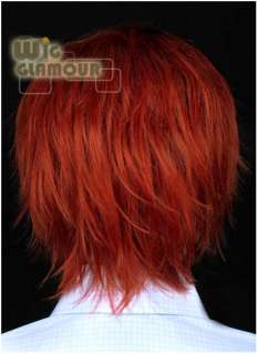 Mens Short Copper Red Cosplay Wig Hair Wigs SD61M  