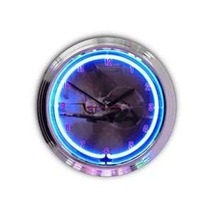  Spit Fire WWII Airplane Neon Clock