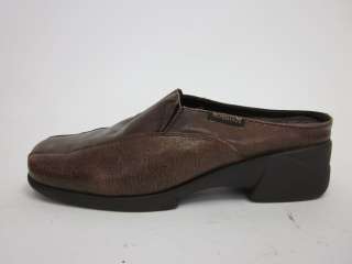 You are bidding on a pair of MEPHISTOM Brown Leather Slides Mules in a 