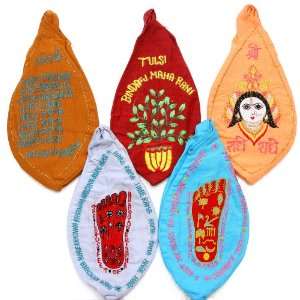   Embroidered Rosary Bags from Vrindavan   Pure Cotton 