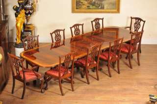 16ft Regency Pedestal Dining Table Mahogany Diner Table  