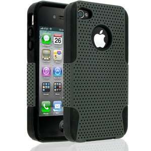   Shield Case   Grey/Black For iPhone 4 Cell Phones & Accessories