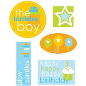  Pebbles Inc. Party Time Die Cuts 5/Package, Boy Arts 