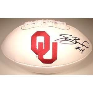   Autographed Oklahoma Sooners Team Logo Football