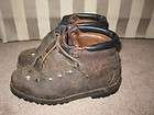   HENKE BROWN LEATHER MOUNTAINEERING HIKING BOOTS MENS SIZE 8.5 RARE