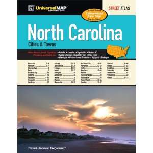  North Carolina Cities & Towns Atlas (9780762574377) Kappa 