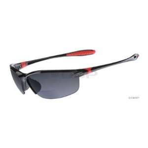 Dual   SL2 Sunglasses, +2.5 Power Magnification, Black Frame/Gray Lens