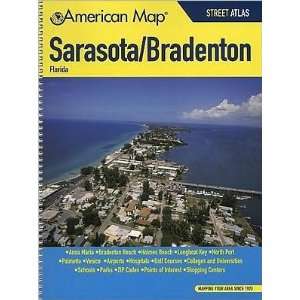  American Map 308463 Sarasota And Bradenton Florida Street 