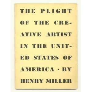  The plight of the creative artist in the United States of 