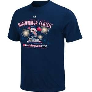   Youth Navy Blue National League Mickey Statue T shirt Sports