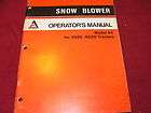 allis chalmers model 64 snow blower for 5020 tractor operator