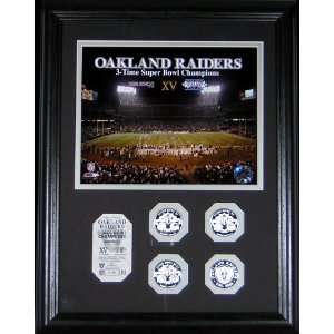  Oakland Raiders 3 Time Super Bowl Champs Photomint Sports 