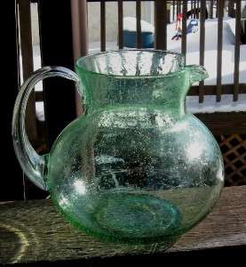 PITCHER BUBBLES FULL OF BUBBLES FAT BOT GREEN NICE  