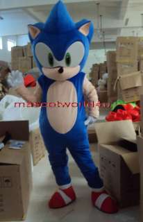 Professional Sonic Hedgehog Mascot Costume Adult Size  
