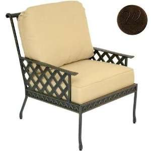   Back Deep Seating Club Chair Frame Only, Spice Patio, Lawn & Garden