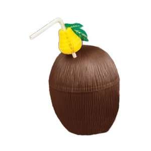  Luau Party Plastic Coconut Cups Toys & Games