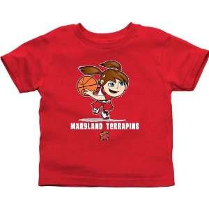  NCAA Maryland Terrapins Infant Girls Basketball T Shirt 