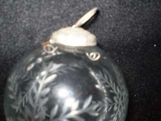 Christmas, Crystal,Clear,3 1/2Dia.,Snowflake,Ornament  