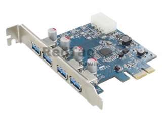 Port USB 3.0 HUB to PCI e PCI Express Card Adapter VLI Chipset 