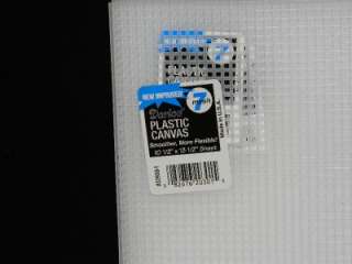   NEW Darice Plastic Canvas 25 Sheets Lot 7 Mesh White Clear  