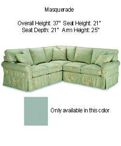 Astoria Sea Foam Green Sectional Sofa  