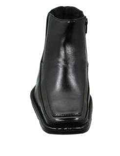 Tapper Squre Moc Toe Dress Ankle Boot Zipper M3 627 Black 67 Men 