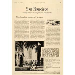  1933 Ad San Francisco California Travel Union Square 