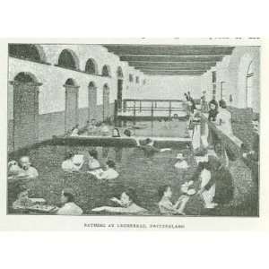  1904 Baths Bathing From Ancient Times illustrated 