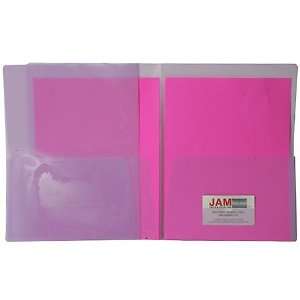  Purple Regular Weight Plastic 2 Pocket Presentation Folder 