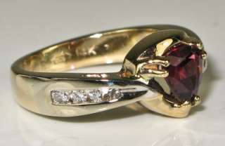 Estate 14K Gold 1.14ctw Amethyst & G VS Diamond Ring  