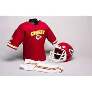  Kansas City Chiefs Youth NFL Team Helmet and Uniform Set 