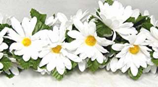 WHITE Daisy Garland Wedding Arch Decor Silk Flowers  