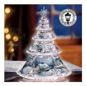 Thomas Kinkade Crystal Reflections   Christmas Tree 